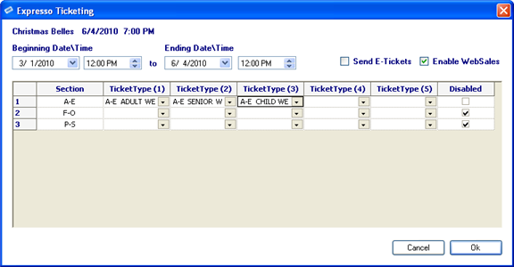 WebSalesEventSetup